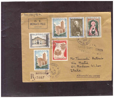 TEM16403 - MONACO  20.6.68   /   REGISTERED COVER WITH INTERESTING FRANKING - Covers & Documents