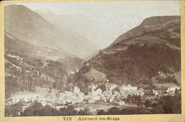 Allevard Les Bains - Photo Ancienne Format Cabinet - Vue Sur Le Village - 1889 - Allevard