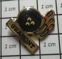 910D  Pin's Pins / Beau Et Rare / SPORTS / QUILLE BOWLING BOULE GRAMONT - Bowling