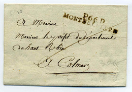 P66P MONTBELLIARD 47x9 / Dept Haut Rhin / Côte 700€ - 1801-1848: Precursors XIX