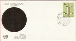 FDC - Enveloppe - Nations Unies - (New-York) (9-9-79) - Cour Internationale De Justice (Recto-Verso) - Storia Postale