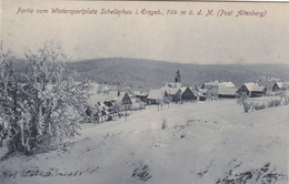 ALLEMAGNE. CPA. SCHELLERHAU. PARTIE VOM WINTERSPORTPLATZ  I. ERZGEB. POST ALTENBERG - Geising