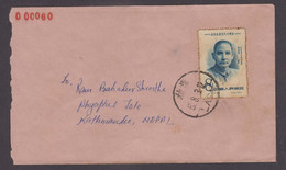 China PRC Lhasa Tibet To Kathmandu Cover - Lettres & Documents