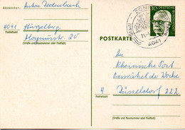 BRD Amtl.Ganzs.-Postk.P 102 WSt."Bundespräsident Dr. G. Heinemann" 30 (Pf) Grün, SSt 21.1.74 ZONS - Postkarten - Gebraucht