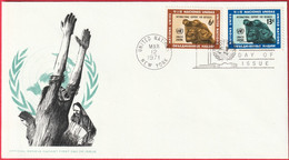 FDC - Enveloppe - Nations Unies - (New-York) (12-3-71) - International Support For Refugees (1) (Recto-Verso) - Briefe U. Dokumente