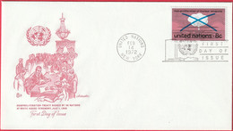 FDC - Enveloppe - Nations Unies - (New-York) (14-2-72) - Non Proliferation Of Nuclear Weapons - Briefe U. Dokumente