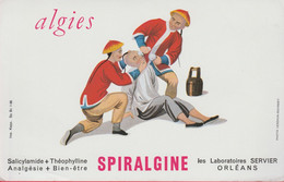 Buvard Publicitaire : Bien-être Spiralgine  ... Paysans Chinois / Laboratoire Servier / Orléans ( Voir Verso ) - Drogerie & Apotheke