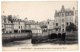 CPA 29 - LANDERNEAU (Finistère) - 71. Un Coin Du Quai De Léon Et Le Vieux Pont De L'Elorn. Artaud Et Nozais - Landerneau