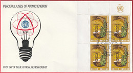 FDC - Enveloppe - Nations Unies - (New-York) (18-11-77) - Peaceful Uses Of Atomic Energy (1) (Recto-Verso) - Lettres & Documents