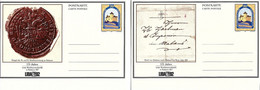 Liechtenstein 1992: PK LBK-N° 88-89 LIBA "175 Jahre Briefsammelstelle Balzers" (Burg Gutenberg) Ungelaufen Non Circulé - Stamped Stationery