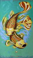 Pesci / Fish. Dipinto Ad Olio / Oil Painting - Art Contemporain