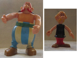 Astérix 1980 Toycloud - Obélix Et Astérix Articulés 11,5 Cm Et 7 Cm (a) - Asterix & Obelix