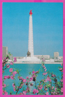 281332 / North Korea - Pyongyang - Juche Tower Taedong River  Worker Of Korea Party Monument PC Nordkorea - Korea (Nord)