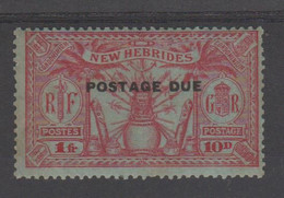 NEW HEBRIDES 1925  TAXE N°10 Carmin S.azuré +100€  Réf  R191 - Neufs