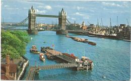 AC2714 London - River Thames - Tower Bridge And Pool Of London - Barche Boats Bateaux / Viaggiata 1968 - River Thames