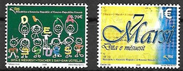 KOSOVO - Nations Unies - Année 2008 - TP** 1 & 2 Neufs - Day Of Teacher - - Neufs