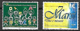 KOSOVO - Nations Unies - Année 2008 - TP** 1 & 2 Neufs - Day Of Teacher - - Unused Stamps