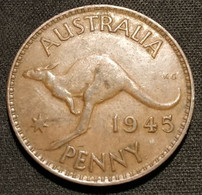 AUSTRALIE - AUSTRALIA - 1 PENNY 1945 - George VI - KM 36 - ( Kangourou ) - Penny