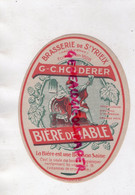 87- ST YRIEIX LA PERCHE- SAINT YRIEIX LA PERCHE- ETIQUETTE G. HOLDERER BRASSERIE-BIERE DE TABLE - Food
