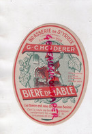 87- ST YRIEIX LA PERCHE- SAINT YRIEIX LA PERCHE- ETIQUETTE G. HOLDERER BRASSERIE-BIERE DE TABLE - Lebensmittel