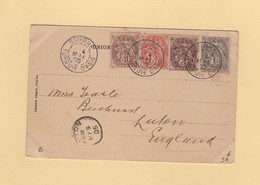 Smyrne - Turquie D Asie - 4 Mai 1905 - Destination Angleterre - Type Blanc - Cartas & Documentos