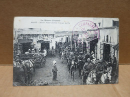 RABAT (Maroc) Militaria Retour D'une Colonne Revenant De FEZ Cachet Militaire - Rabat