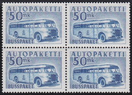 Finland   .   Y&T  .   Bus 8  Bloc Of 4  (2 Scans)      .     **     .     MNH     .   /   .   Postfrisch - Colis Par Autobus