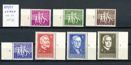 Belgique  Antituberculeux  979/85 Xx  (charnières Légèressur Bord De Feuilles) Planches Diverses - ....-1960