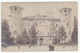 18129 " TORINO-PALAZZO MADAMA CON L'OSSERVATORIO " ANIMATA-VERA FOTO-CART. POST. NON SPED. - Palazzo Madama