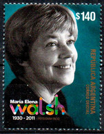 Argentina 2021 ** Tribute To María Elena Walsh, Poet, Writer, Singer-songwriter, Playwright And Composer. - Unused Stamps