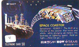 Télécarte Japon - PARC D'ATTRACTION (4) AMUSEMENT PARK - Pretpark - Japan Phonecard - VERGNÜGUNGSPARK - Natale