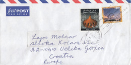 NEW ZEALAND Cover Letter 527,box M - Poste Aérienne