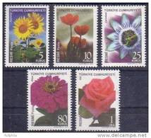 2010 TURKEY OFFICIAL STAMPS ( FLOWERS ) MNH ** - Timbres De Service