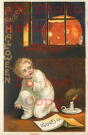 258479-Halloween, IAP No 978-3, Ellen Clapsaddle, JOL In Window Scares Boy - Halloween