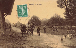 94 - VAL DE MARNE - MANDRES - Ferme - Scène Champêtre - Attelage De Chevaux - 10560 - Mandres Les Roses