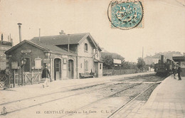 94 - VAL DE MARNE - GENTILLY - La Gare - Vue Sur Les Quais - Superbe - 10501 - Gentilly