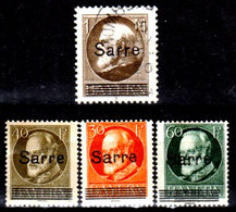 Sarre-46 -  Original Values Issued In 1920 (+/o) Hinged/Used - Quality In Your Opinion. - Andere & Zonder Classificatie