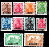 Sarre-47 - Original Values Issued In 1920 (+) Hinged - Quality In Your Opinion. - Sonstige & Ohne Zuordnung