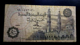 A6  EGYPTE   BILLETS DU MONDE EGYPT  BANKNOTES  50 PIASTRES 1995 - Egitto