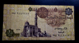 A6  EGYPTE   BILLETS DU MONDE EGYPT  BANKNOTES  1 POUND 1996 - Egitto