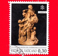 VATICANO - Usato - 2018 - Anno Europeo Del Patrimonio Culturale - La Carità, Opera Del Bernini - 0.30 - Usati