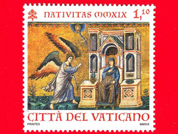 VATICANO - Usato - 2019 - Natale - Mosaico Della Basilica Di Santa Maria In Trastevere, A Roma - 1.10 - Oblitérés