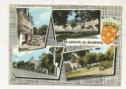 Cp, 79 , SAINT JOUIN DE MARNES ,multivues ,blason , Vierge - Saint Jouin De Marnes