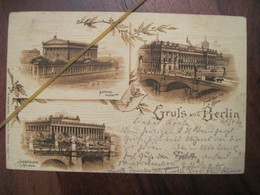 AK Postcard Berlin 1899 Gruss Aus Greeting From The German Empire Postcard Litho DR Erlangen - Autres & Non Classés