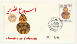 MAROC - Enveloppe FDC - Semaine De L'Aveugle - RABAT - 1980 - Morocco (1956-...)