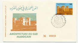 MAROC - Enveloppe FDC - Architecture Du Sud Marocain - RABAT - 1980 - Maroc (1956-...)