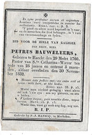 Bauweleers Petrus (priester - Haacht 1760 - St-katelijne Waver 1832) - Religion & Esotérisme