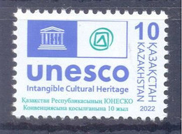 2022. Kazakhstan, 10y Of UNESCO Convention, 1v, Mint/** - Kasachstan