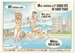 ILLUSTRATEUR  VEYRI  BOURSE DE CANET PLAGE 1995  PYRENEES ORIENTALES   CLUB CARTOPHILE CATALAN - Veyri, Bernard