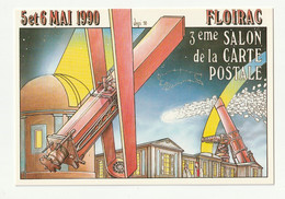 ILLUSTRATEUR  VEYRI  SALON DE LA CARTE POSTALE  A FLOIRAC   EN GIRONDE  1990  LES ASTRES - Veyri, Bernard